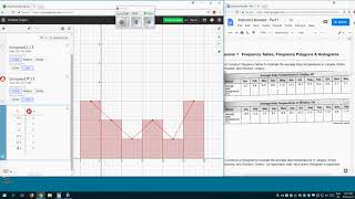 Histogram and Frequency Polygon Desmos Demo