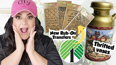 BRILLIANT Ways To Use DOLLAR TREE's NEW Rub-On Transfers