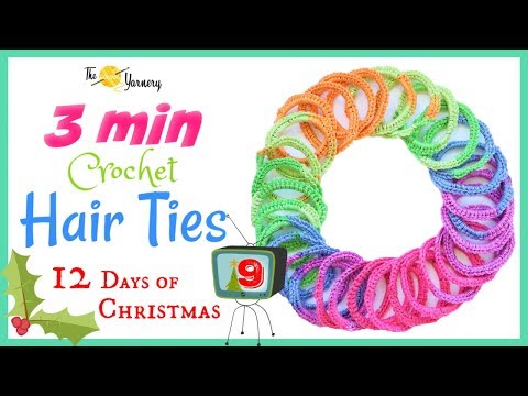 3 Minute Haar-Riegel - DIY Scrunchie Crochet Tutorial | Das Geheimnis Yarnery