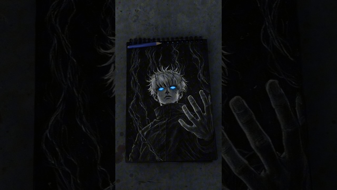 “Gojo Satoru Awakening | Dark Pencil Sketch” ✅