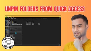 how to unpin folders from quick access in windows | simplify your workspace