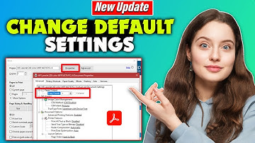 How to change default settings in adobe acrobat - New Update