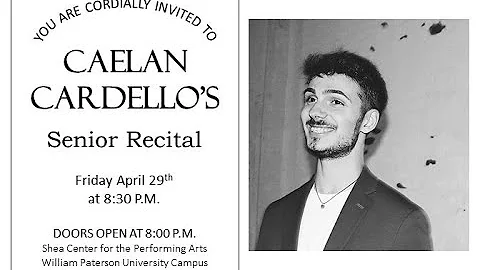 Caelan Cardello Senior Recital