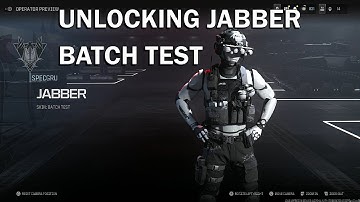 Unlocking Jabber Batch Test Operator MW3 Rewind Event