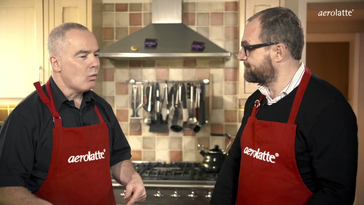 Moka Pot coffee making with aerolatte 