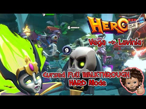 HEROish - Cursed Level Full WALKTHROUGH HARD mode with Lavinia | Apple Arcade