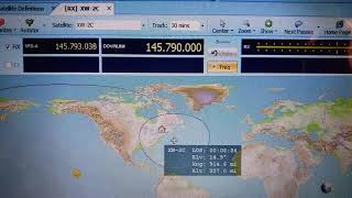 XW-2C satellite Morse Code Beacon with Computer adjusted Doppler