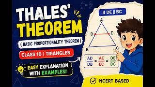 "Thales Theorem Explained Easily 🔥 | Basic Proportionality Theorem | Class 10 Maths" Net Worth