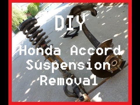 Honda Accord Front Shock Absorber Removal - YouTube