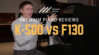 Kawai K500 vs Fridolin F130 Upright Piano Review, Comparison, & Demo
