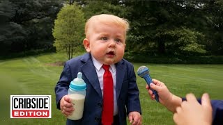 Baby Gavin Newsom Fires Back After Receiving Arrest Threat - Baby Turmp Responds - Cribside Edition