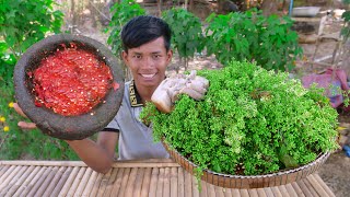 Neem Flower With Chili Sauce, Pork With Me