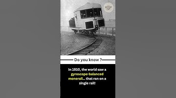 This Train Ran on One Rail! 🚝 1910 Gyro Monorail | Do You Know?