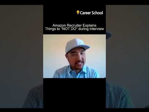 Amazon Recruiter shares Interview Don’ts #Amazon #Recruiter #Interview #CareerSchool #Shorts