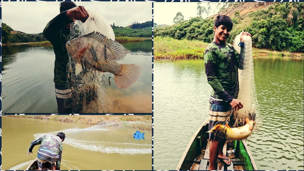 PESCARIA DE TARRAFA NA BARRAGEM SELVAGEM! FARTURA DE PEIXE NESSE RIO !