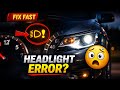 Adaptive Headlight Warning Light ON? How to Diagnose FAST (Fix in Minutes!)