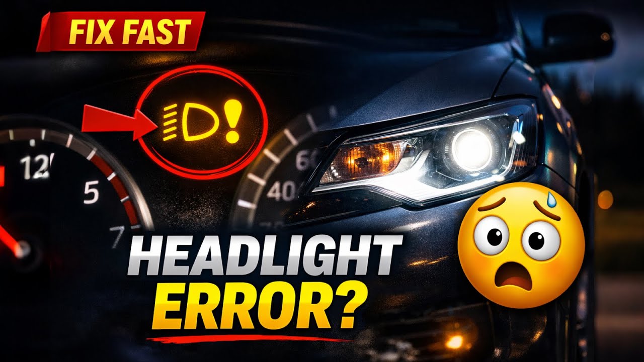 Error Code Headlight Adaptive Headlight Warning Light ON? How to Diagnose FAST (Fix in ...