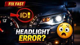 Adaptive Headlight Warning Light ON? How to Diagnose FAST (Fix in Minutes!)