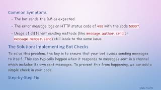 Troubleshooting Discord.js Bots: Fixing DM Errors When Sending Messages