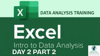 DAY 2B DATA ANALYSIS MASTERCLASS