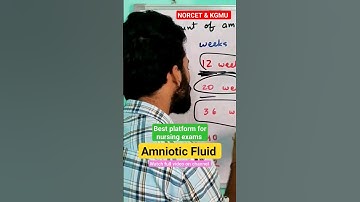 AMNIOTIC FLUID || Watch complete video on channel #amnioticfluid #obg #norcet #kgmu