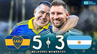 MESSI AND RIQUELME TOGETHER TO FAREWELL FOOTBALL AN EXCITING MEETING OF LEGENDS ARGENTINA