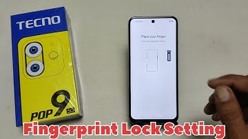Tecno pop 9 5g Fingerprint Lock Kaise Lagaye || Tecno pop 9 Fingerprint Lock Setting || Tecno pop 9