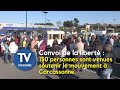 Ref:uP5xACPr8TA 150 personnes en soutien au "convoi de la libert�" � carcassonne :