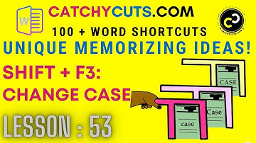 Word: Change Case, How to change Case in Word. Shift + F3 Unique Memorizing Ideas !