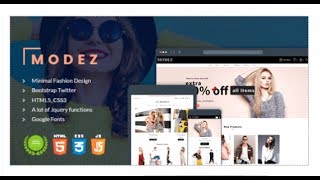 Modez - Minimal Responsive HTML Template for Fashion Shop | Themeforest Download screenshot 2