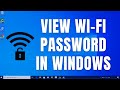 How to View Wi-Fi Password in Windows 10