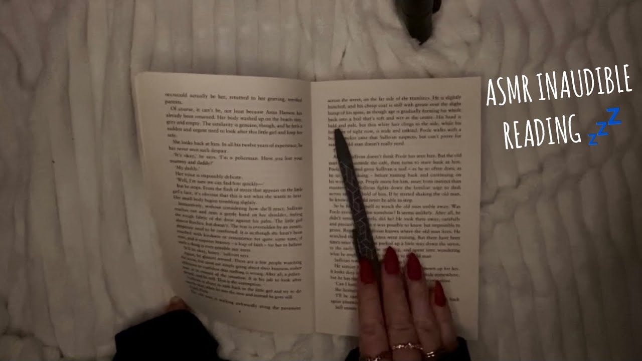 ASMR INAUDIBLE WHISPERING | INAUDIBLE READING, MOUTH SOUNDS, PAGE ...