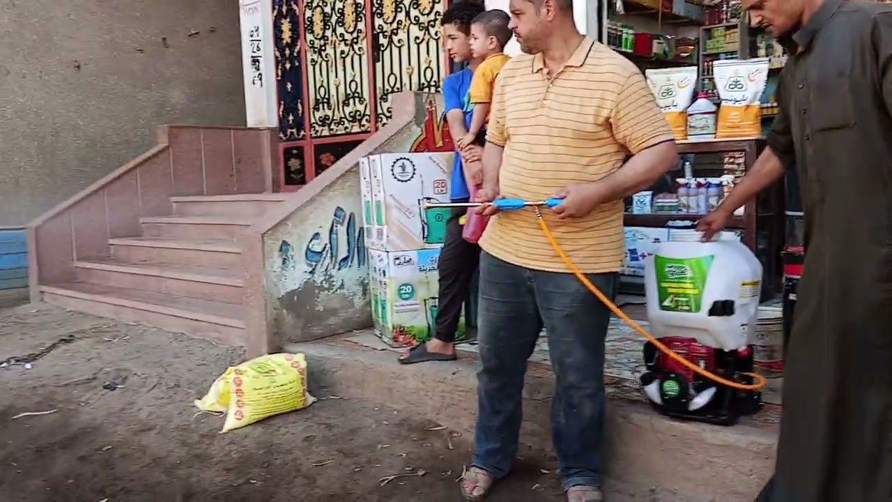  تشغيل ماتور رش الغازى رباعى الأشواط 