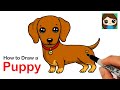 How to Draw a Dachshund Puppy Dog Easy