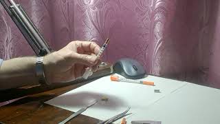 Шприц для подкалывания инсулина Шприц для подкалывания инсулина