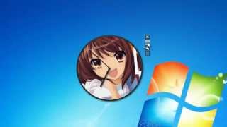 AT Anime Clock Windows 7 Gadget