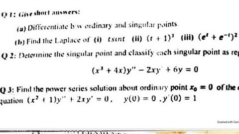 Gcuf past papers of Differential Equation 2 of Bs math 4 semester