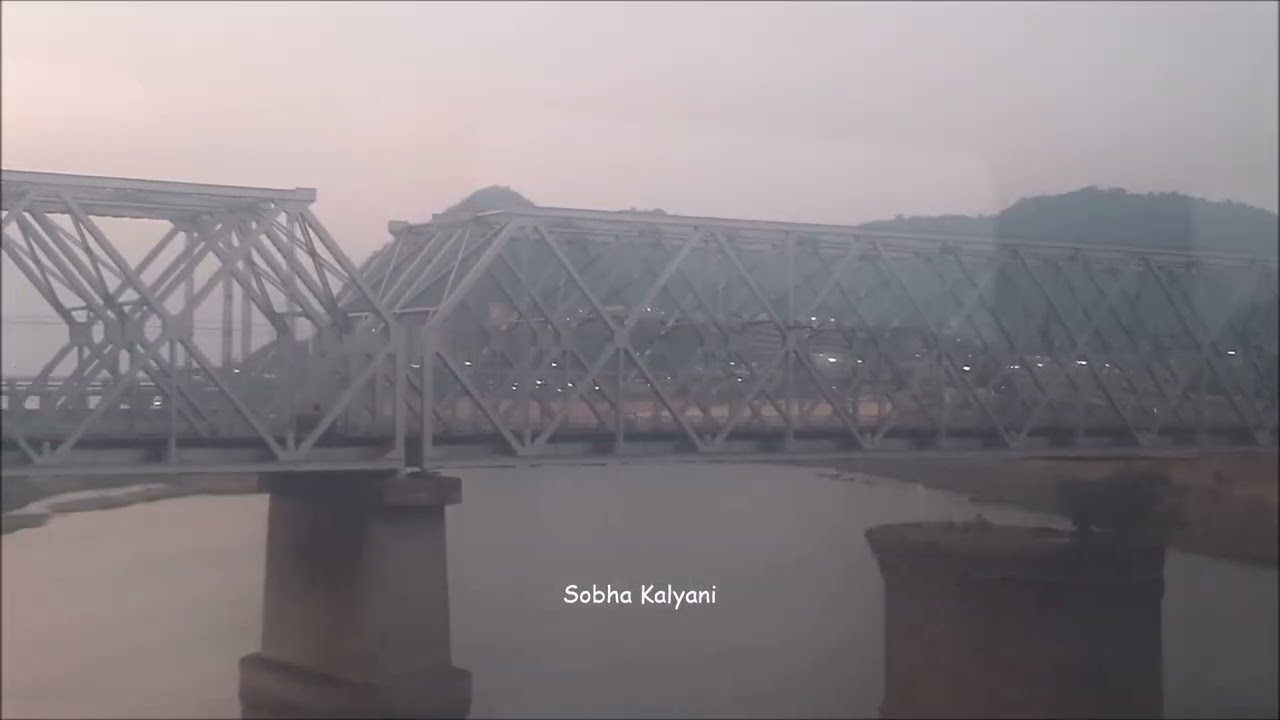 Vijayawada Kanaka Durgamma temple view from train