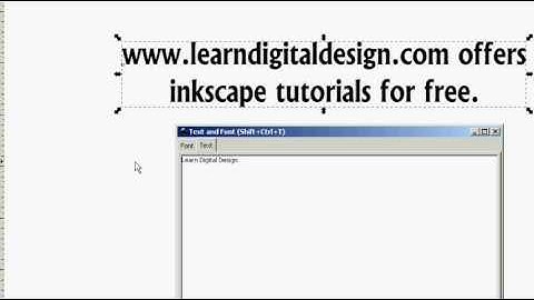 Inkscape: "TEXT BASICS 2/2"  Tutorial #12