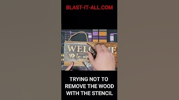 Sandblasting Welcome Sign