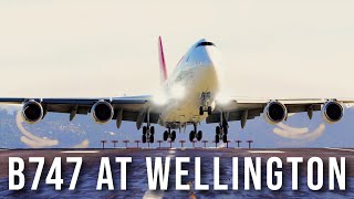 MSFS 2020: RTX™ 4090 + INSANE REALISM at MAX GRAPHICS (4K) + MODS | B747-8i LANDING AT WELLINGTON!