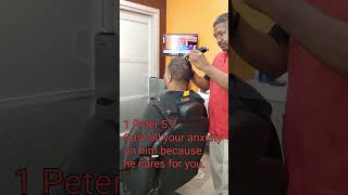Haircuts and scriptures | God is Faithful | God is Good #christianbarber #jesus #worship