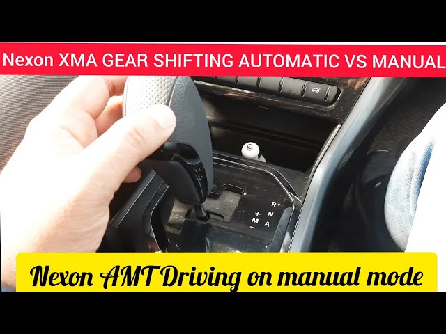 TATA NEXON XMAS GEAR SHIFTING (AUTO VS MANUAL DRIVE MODE) | GEAR PATTERN IN NEXON AMT class=