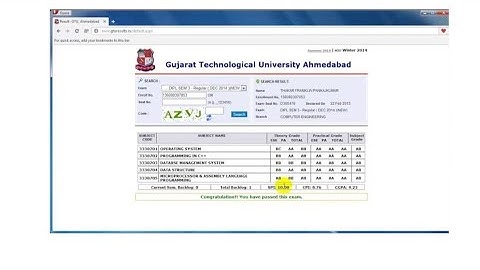 GTU Result 2024, Marksheet Download, Check @gturesults.in