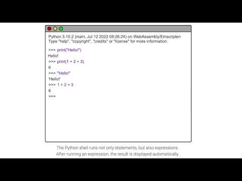 Running a Python shell; ch 2, video 1