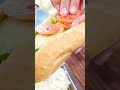 숯불로 구워주는 철판 바게트 샌드위치 / Iron plate baguette sandwich - Laos street food