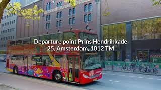 Amsterdam city sightseeing hop on-off bus boat