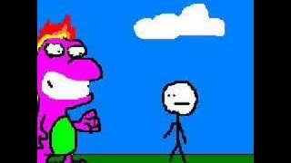 Barney fun wid fire