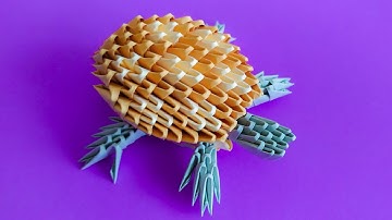 How to make a 3D origami Turtle