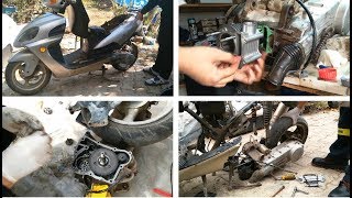 Motosiklet tamiri tüm detaylarıyla , scooter repair